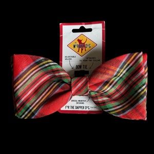 Holiday Plaid Pet Bow Tie